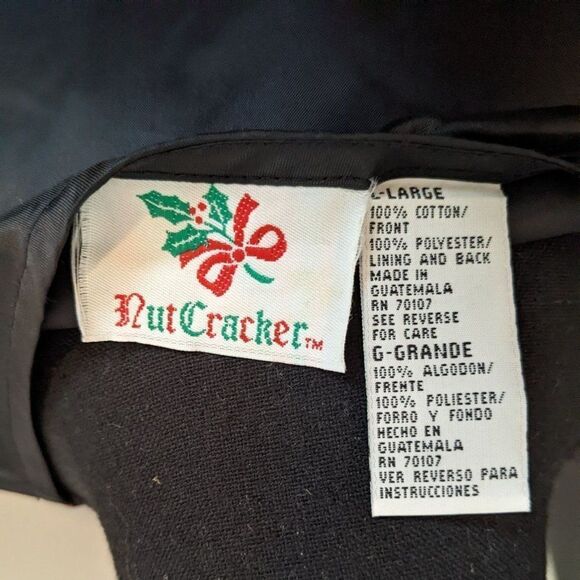 *3 for $12* Vintage 90's Nutcracker Brand Christmas Bows and Bells Vest - Large‎ - Picture 4 of 4